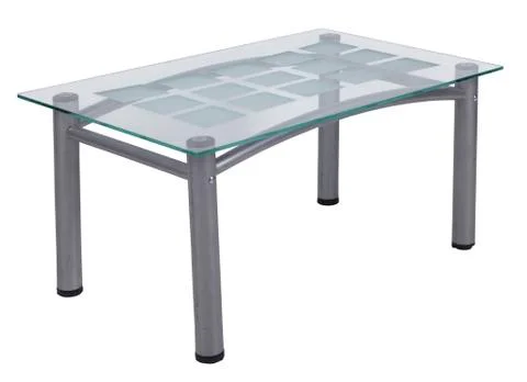 Table with a glass table-top Stock Photos