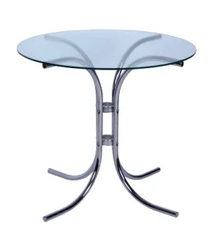 Table with a glass table-top Stock Photos