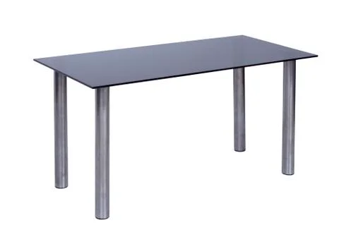 Table with a glass table-top Stock Photos