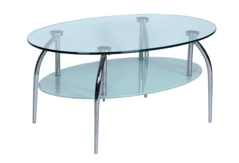 Table with a glass table-top Stock Photos