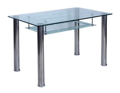 Table with a glass table-top Stock Photos