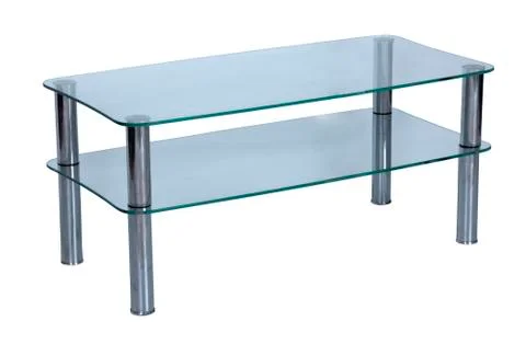 Table with a glass table-top Stock Photos