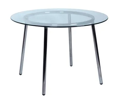 Table with a glass table-top Fotos de archivo