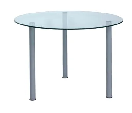 Table with a glass table-top Fotos de archivo