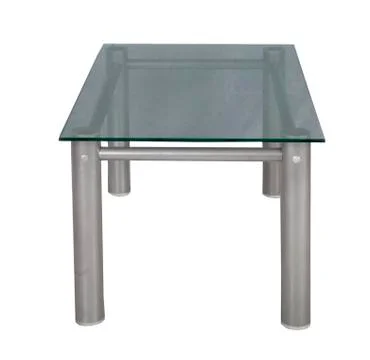 Table with a glass table-top Stock Photos