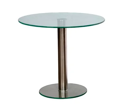 Table with a glass table-top Fotos de archivo