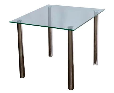 Table with a glass table-top Stock Photos