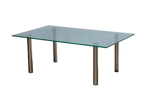 Table with a glass table-top Stock Photos