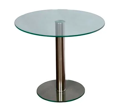 Table with a glass table-top Fotos de archivo