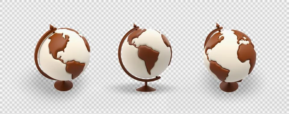 Table globe 3d icon 스톡 일러스트