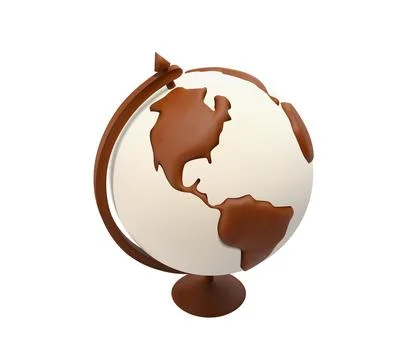 Table globe 3d icon 스톡 일러스트