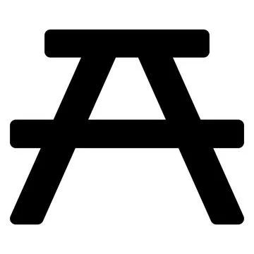 Table glyph icon vector illustration isolated on white background Stock Illustration