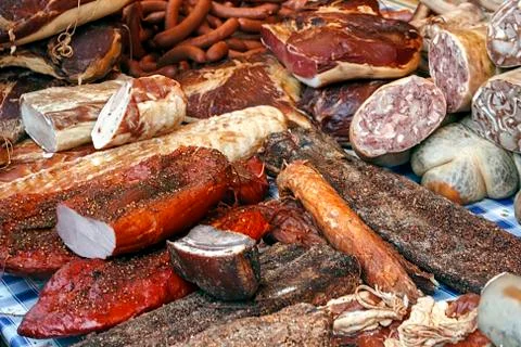 Table of goodies Stock Photos