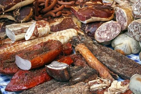 Table of goodies Stock Photos