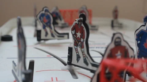 Table Hockey Stock Footage 34585884