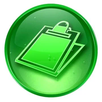 Table icon green, isolated on white background. Иллюстрация