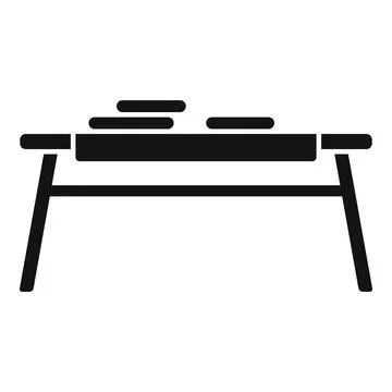 Table icon simple vector. Interior furniture Illustrazione stock