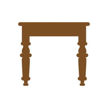 Table icon on white background. Stock Illustration