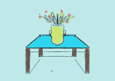 Table Stock Illustration