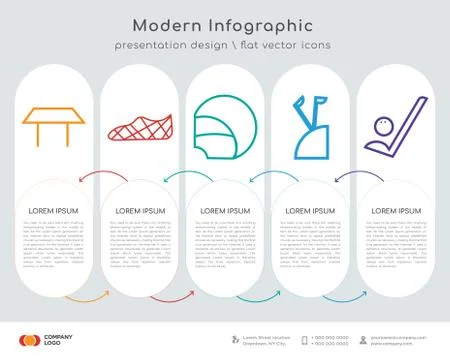 Table infographics design Stockillustratie