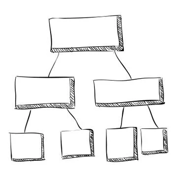 Table infographics, hand drawn style Stock Illustration
