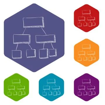 Table infographics, hand drawn style Stock Illustration