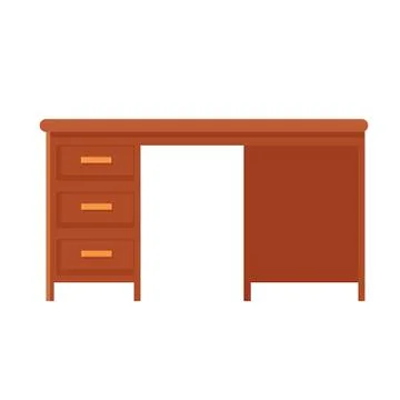 Table isolated on white background. Vector illustration. EPS 10. Stock Illustration