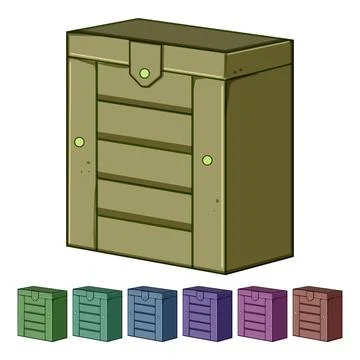 Table jewelry organizer cartoon vector graphic Stockillustratie