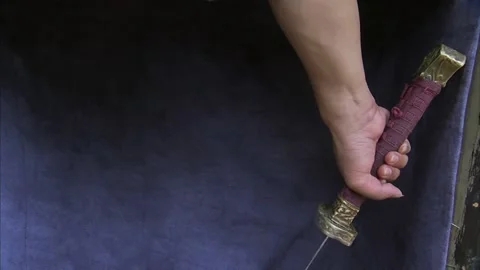 The table knife Stock Footage 235277091