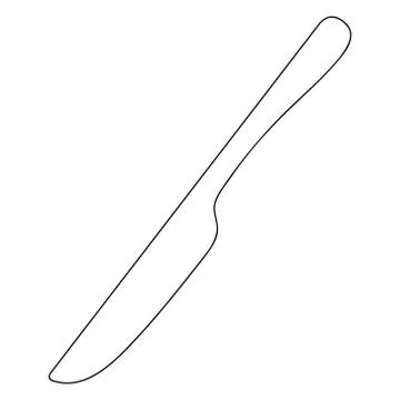 Table knife. Vector illustration. Illustration