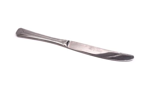 Table knife,isolated on a white background Stock Photos