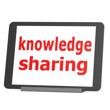 Table knowledge sharing 스톡 일러스트