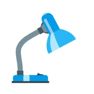 Table lamp. Flat design. Vector illustration Stock Illustration