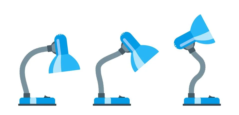 Table lamp. Flat design. Vector illustration Stock Illustration