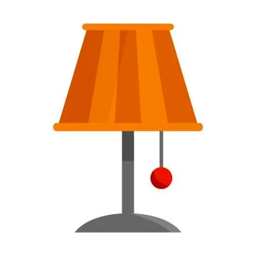 Table lamp flat style. Vector 스톡 일러스트