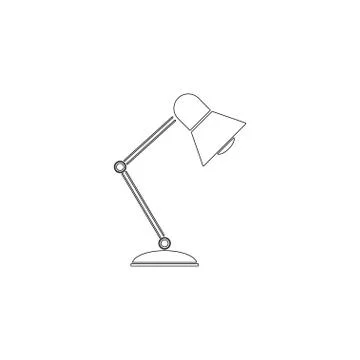 Table lamp. flat vector icon Stock Illustration