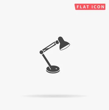 Table Lamp flat vector icon Stock Illustration