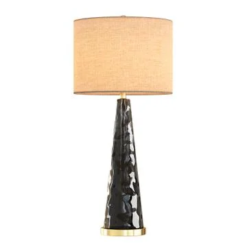 Table lamp glase base on a white background. 3d rendering Illustrazione stock