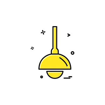Table Lamp icon design vector 스톡 일러스트