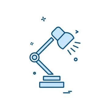 Table Lamp icon design vector 스톡 일러스트