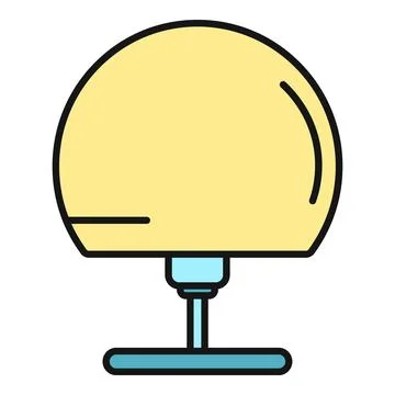 Table lamp icon with modern design illustrating lighting Stock Illustration