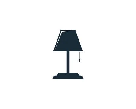 Table Lamp Icon Vector Logo Template Illustration Design Stock Illustration
