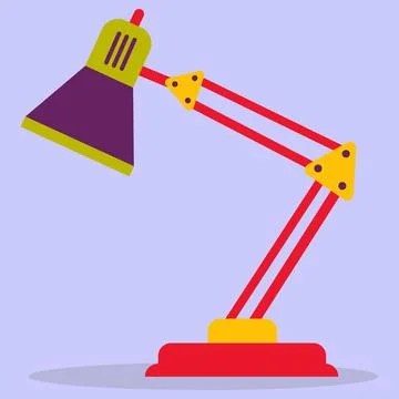 Table lamp icon for work, study and office. Stock Illustration