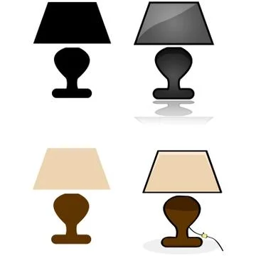 Table lamp Stock Illustration