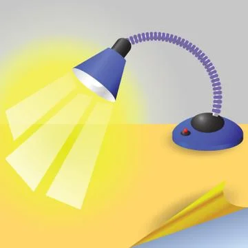 Table lamp Illustrazione stock