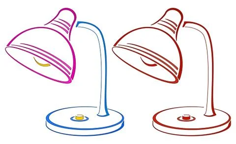 Table lamp Stock Illustration