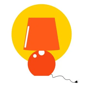 Table lamp Stock Illustration