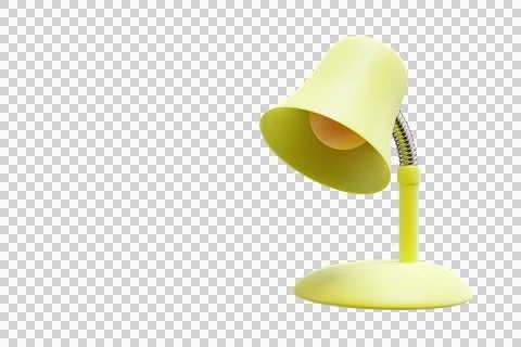 Table lamp on an isolated background. Illustrazione stock