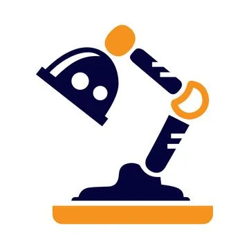 Table lamp, light, desk light, desk lamp icon Stock Illustration