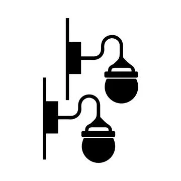 Table lamp, light, desk light, desk lamp icon Stock Illustration